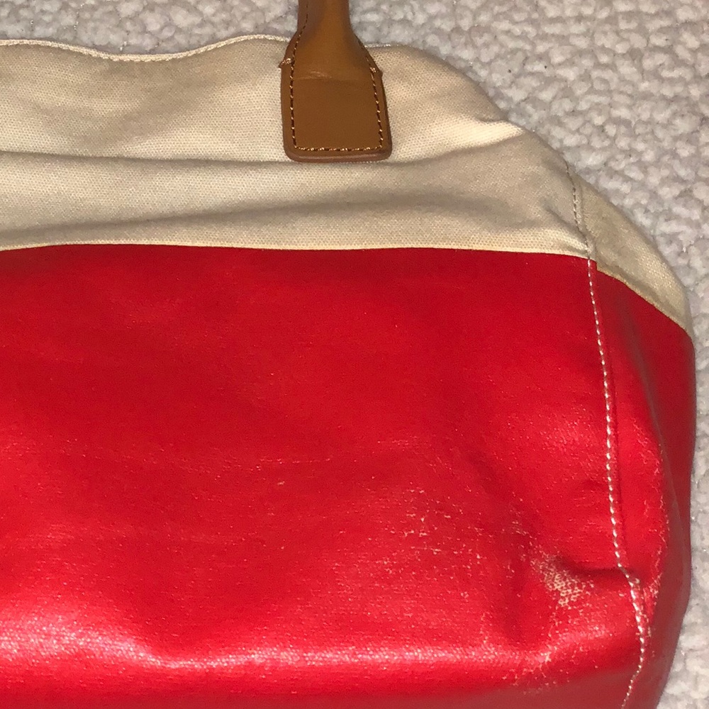 ⛔️S O L D!!!⛔️💯Tory Burch Canvas &Leather Mini - Picture 7 of 8